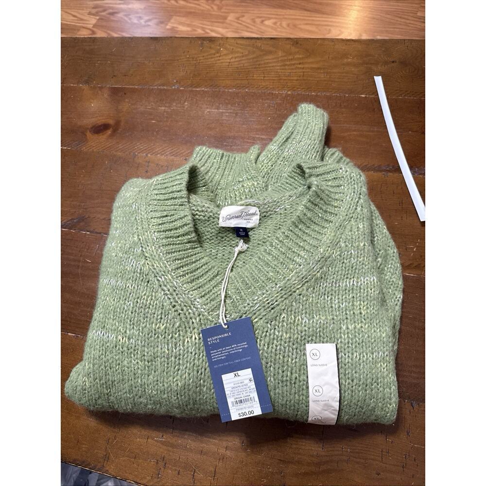 Universal Thread Women's V-Neck Pullover Sweater Green Size XL NWT - Picture 8 of 9
